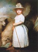 George Romney the shepherd girl oil painting artist